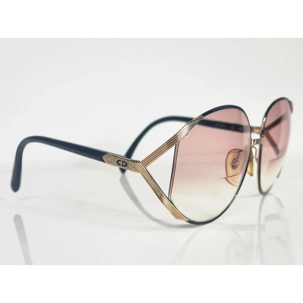 Christian Dior 2250 48 Vintage Oversized Gold Sunglasses Frames Only Austria